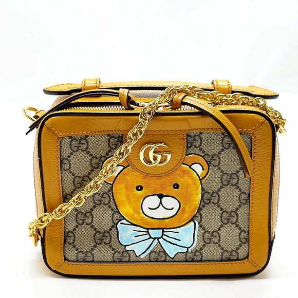 Gucci Shoulder Bag Brown PVC 800-080725 - Picture 1 of 14